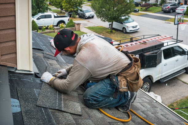 Professional Roofing technician working in Marion, WI
